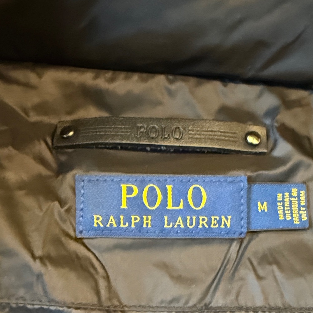 Black Puffer Coat with Embroidered Logo - Picture 8 of 8